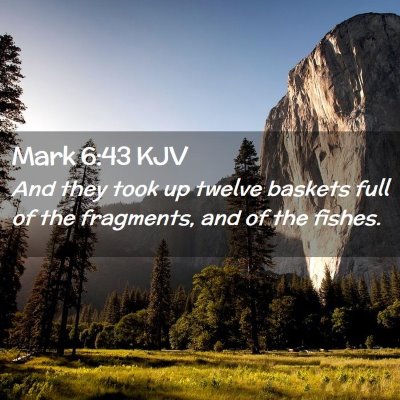 Mark 6:43 KJV Free Bible Images