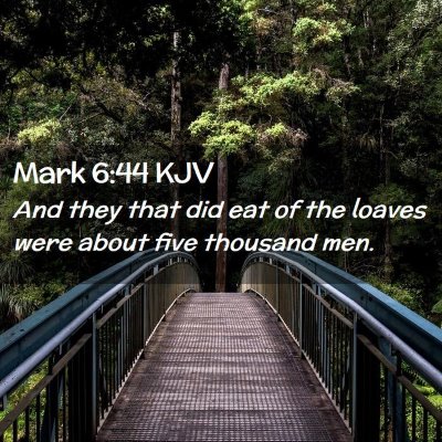 Mark 6:44 KJV Free Bible Images