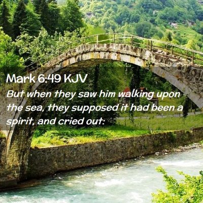 Mark 6:49 KJV Free Bible Images