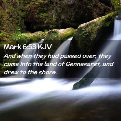 Mark 6:53 KJV Free Bible Images