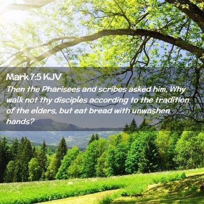 Mark 7:5 KJV Free Bible Images