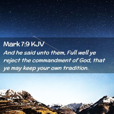 Mark 7:9 KJV Free Bible Images