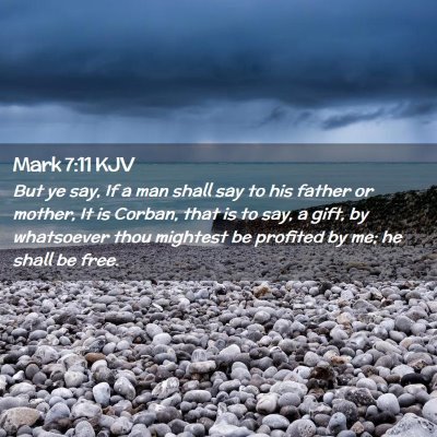 Mark 7:11 KJV Free Bible Images