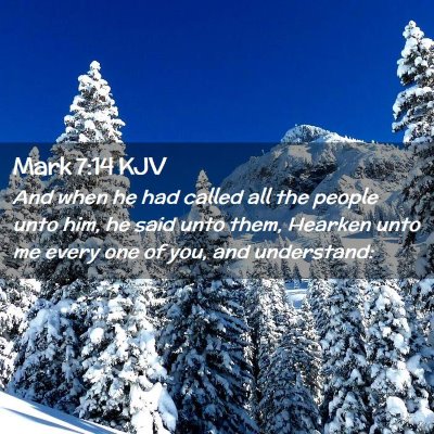 Mark 7:14 KJV Free Bible Images