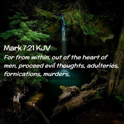 Mark 7:21 KJV Free Bible Images