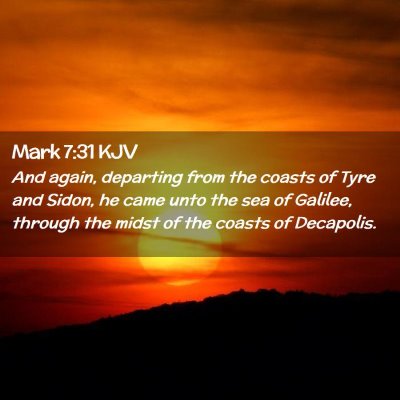 Mark 7:31 KJV Free Bible Images