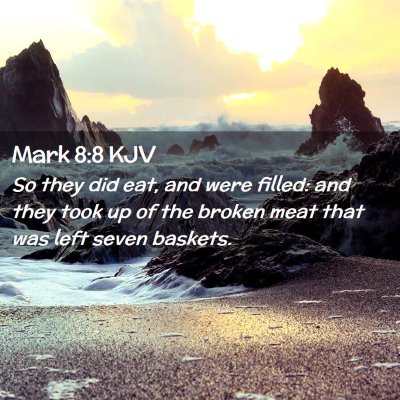 Mark 8:8 KJV Free Bible Images