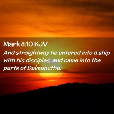 Mark 8:10 KJV Free Bible Images