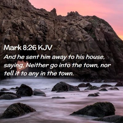 Mark 8:26 KJV Free Bible Images