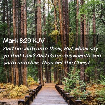 Mark 8:29 KJV Free Bible Images