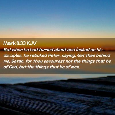 Mark 8:33 KJV Free Bible Images