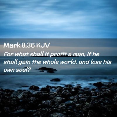 Mark 8:36 KJV Free Bible Images