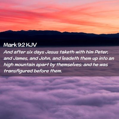 Mark 9:2 KJV Free Bible Images