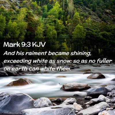 Mark 9:3 KJV Free Bible Images