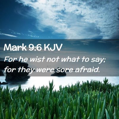 Mark 9:6 KJV Free Bible Images