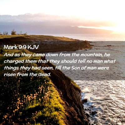 Mark 9:9 KJV Free Bible Images