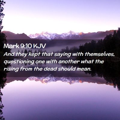 Mark 9:10 KJV Free Bible Images