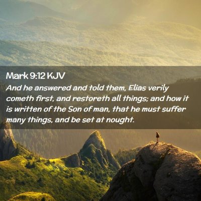 Mark 9:12 KJV Free Bible Images