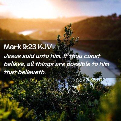 Mark 9:23 KJV Free Bible Images