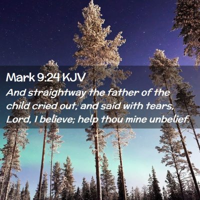 Mark 9:24 KJV Free Bible Images