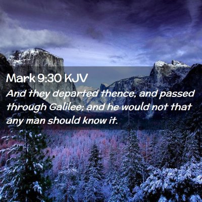 Mark 9:30 KJV Free Bible Images