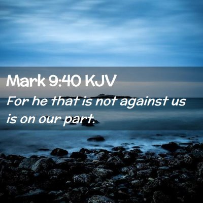 Mark 9:40 KJV Free Bible Images