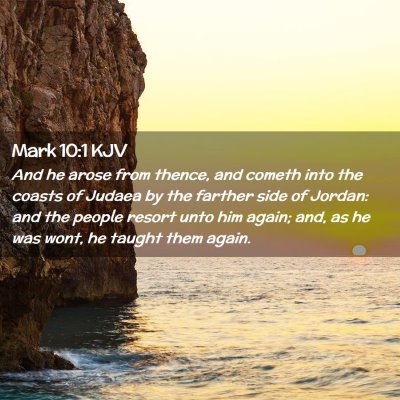 Mark 10:1 KJV Free Bible Images