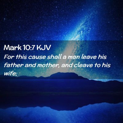 Mark 10:7 KJV Free Bible Images