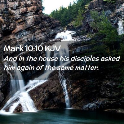 Mark 10:10 KJV Free Bible Images