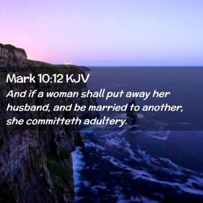 Mark 10:12 KJV Free Bible Images