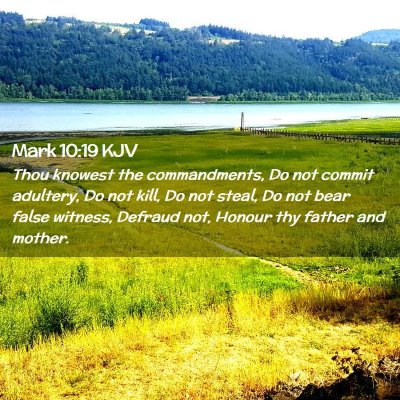 Mark 10:19 KJV Free Bible Images