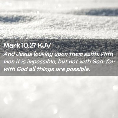 Mark 10:27 KJV Free Bible Images