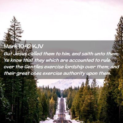 Mark 10:42 KJV Free Bible Images