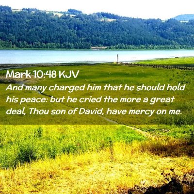 Mark 10:48 KJV Free Bible Images