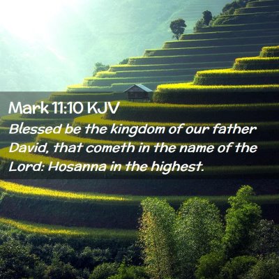 Mark 11:10 KJV Free Bible Images