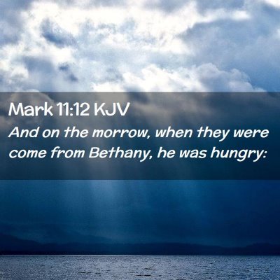 Mark 11:12 KJV Free Bible Images