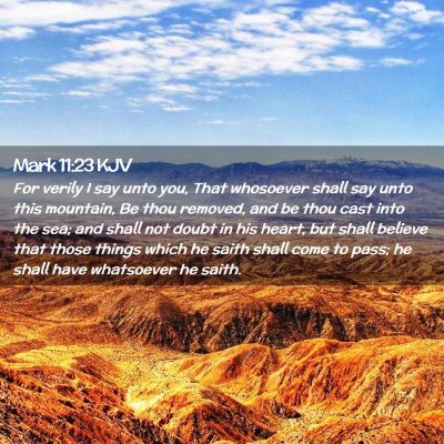 Mark 11:23 KJV Free Bible Images