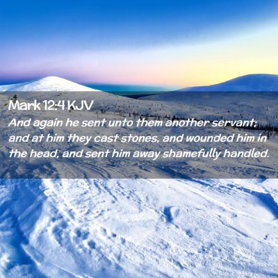 Mark 12:4 KJV Free Bible Images