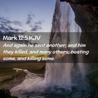 Mark 12:5 KJV Free Bible Images