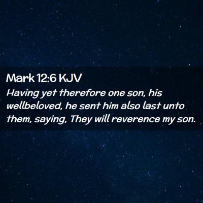 Mark 12:6 KJV Free Bible Images