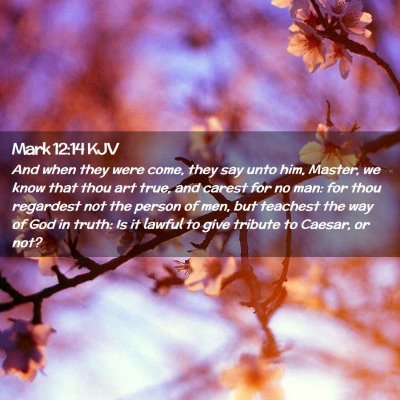 Mark 12:14 KJV Free Bible Images