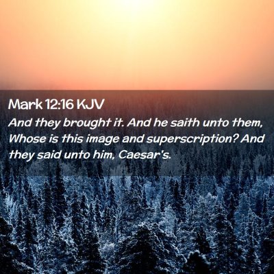 Mark 12:16 KJV Free Bible Images