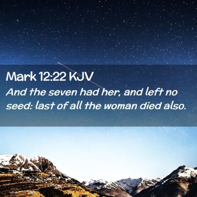 Mark 12:22 KJV Free Bible Images