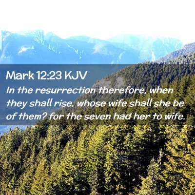 Mark 12:23 KJV Free Bible Images