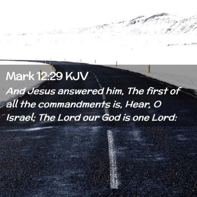 Mark 12:29 KJV Free Bible Images