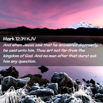 Mark 12:34 KJV Free Bible Images