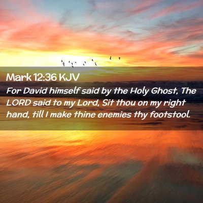 Mark 12:36 KJV Free Bible Images