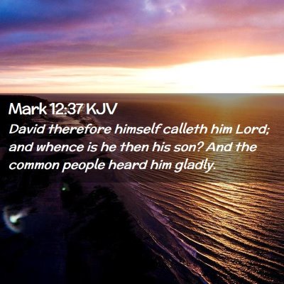 Mark 12:37 KJV Free Bible Images