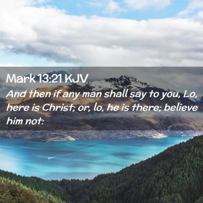 Mark 13:21 KJV Free Bible Images