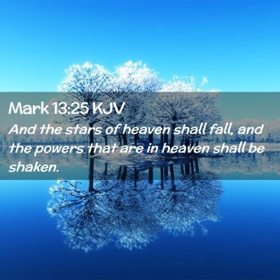 Mark 13:25 KJV Free Bible Images